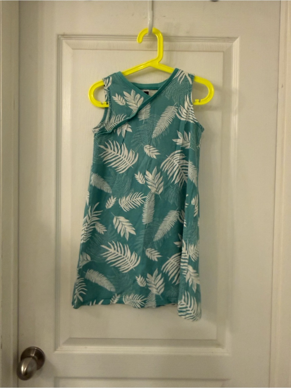 Tea Collection Girls Teal Sleeveless Dress